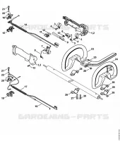 Poignée de commande pour Stihl FS 200 R