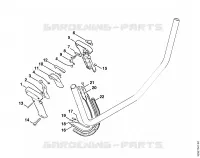 Poignée de commande (20.2002) pour Stihl FS 160