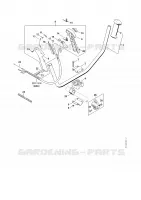 Poignée tubulaire à deux mains, Poignée de commande pour Stihl FS 160