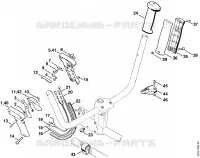 Poignée de commande ⇥ 3 54 341 645 (20.2002) pour Stihl FS 220 K