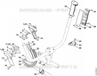 Poignée de commande ⇥ 3 54 341 645 (20.2002) pour Stihl FS 280