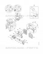 Bride intermédiaire, Filtre à air pour Stihl FS 240