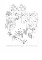 Bride intermédiaire, Filtre à air pour Stihl FS 240 C-E