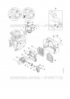 Bride intermédiaire, Filtre à air pour Stihl FS 240 R