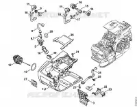 Carter de réservoir pour Stihl MS 201 C-M