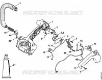 Carter de poignée, Poignée tubulaire pour Stihl MS 150 TC-E