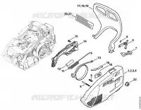 Couvercle de pignon pour Stihl MS 150 TC-E