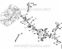 Pompe à huile, Embrayage pour Stihl MS 150 TC-E