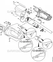 Carter de poignée, recouvrement pour Stihl FSA 85