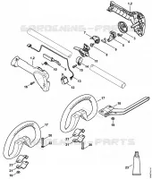 Poignée de commande pour Stihl FSA 90 R