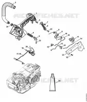Carter de poignée, Poignée tubulaire M Tronic pour Stihl MS 201 TC-M