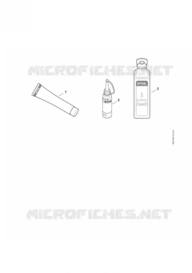Lubrifiants et graisses divers Stihl Tronçonneuses (MS), (MSA), (MSE) Tronçonneuses Tronçonneuses thermiques MS MS 201 TC-M  MS 201 TC-M