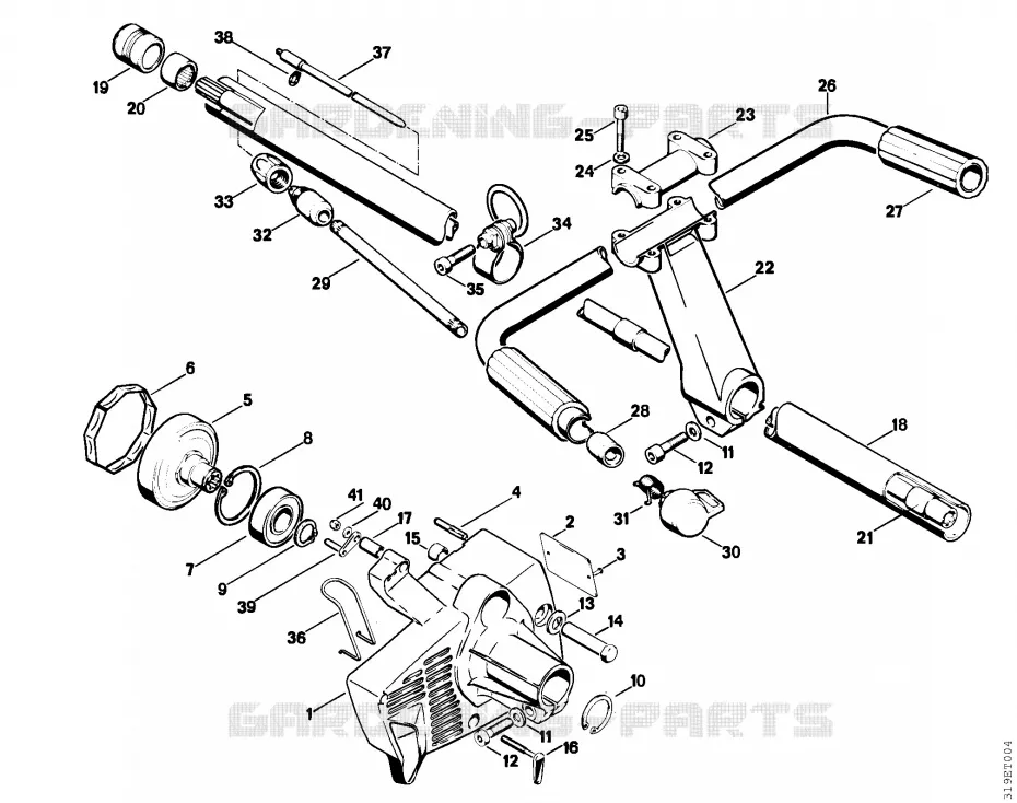 Carter d'accouplement, Tube complet Stihl Coupe-bordures et Débroussailleuses Coupe-bordures et Débroussailleuses Débroussailleuses thermiques FS 151  FS 151