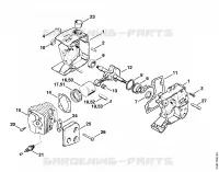 Carter, Piston pour Stihl FS 200
