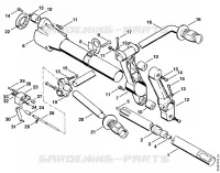 Tube complet, Tube support, Poignée tubulaire pour Stihl FS 202
