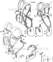 Outils, Bretelle double pour Stihl FS 350
