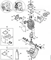 Bloc moteur Ø 43 mm pour Stihl FS 311