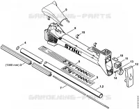 Tube complet pour Stihl FS 311