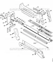 Tube complet, Carter d'accouplement pour Stihl FS 360
