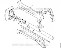 Tube complet, Carter d'accouplement ⇥ 19 317 784 (17.89) pour Stihl FS 420