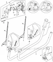 Poignée à deux mains pour Stihl FS 410 C-E