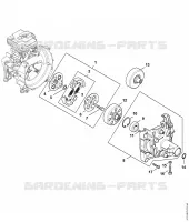 Embrayage, Carter d'accouplement pour Stihl FS 410 C-E KZ
