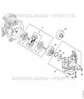 Embrayage, Carter d'accouplement pour Stihl FS 360 C-EM