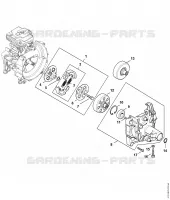 Embrayage, Carter d'accouplement pour Stihl FS 410 C-EM