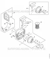 Dispositif de lancement pour Stihl FS 410 (4147)