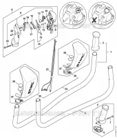 Poignée à deux mains pour Stihl FS 410 (4147)