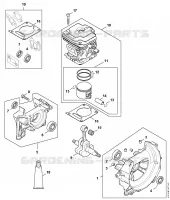 Carter, Cylindre pour Stihl FS 361 C-EM