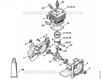 Carter, Cylindre pour Stihl FS 450