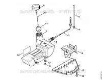 Réservoir d'essence pour Stihl FS 450