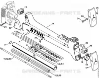 Tube complet pour Stihl FS 400-K