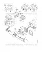 Bride intermédiaire, Filtre à air pour Stihl FS 460 C-EM