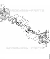 Embrayage, Carter d'accouplement pour Stihl FS 510 C-EM