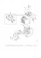 Silencieux, Capot pour Stihl FS 511 C-EM