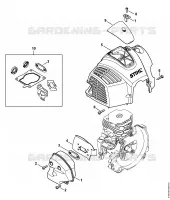 Silencieux, Capot pour Stihl FS 560 C-EM