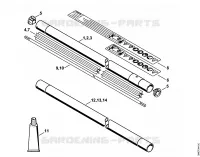 Tube complet pour Stihl FS 500