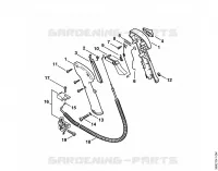 Poignée de commande ⇥ 1 57 307 792 (29.2002) pour Stihl FS 550-L