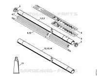 Tube complet pour Stihl FS 550-L