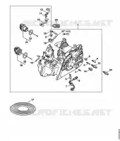 Carter moteur pour Stihl MS 211