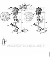 Cylindre, Silencieux pour Stihl MS 211