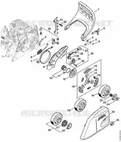 Protège main, Frein de chaîne MS 211 pour Stihl MS 211