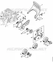 Protège main, Frein de chaîne MS 211 C BE pour Stihl MS 211 C-BE