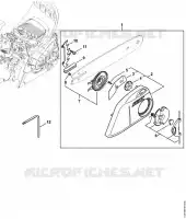Tendeur de chaîne rapide MS 211 C BE; MS 211 C BE Z pour Stihl MS 211 C-BE