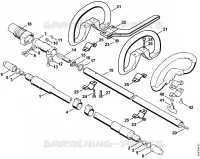 Arbre flexible, Poignée circulaire pour Stihl FR 106