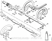 Arbre flexible, Poignée circulaire pour Stihl FR 108