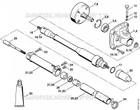 Carter d'accouplement,  Arbre flexible pour Stihl FR 145 SEA