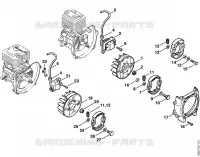FR 135, 145: Dispositif d'allumage, Embrayage pour Stihl FR 145 SEA
